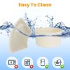 2Pcs Size Options Divided Serving Tray with Lid and Handle 360° Rotatable Snack Box Container with 6 Dividers Clear Portable Snack Platters for Fruit