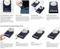 USB-Powered Precision Milligram Scale – Digital Pocket Carat Scale for Jewelry, Powder, and Medicine