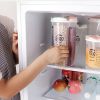 BPA-Free Cereal Storage Container with Lid – Large Airtight Food Storage Box with Compartment for Kitchen Pantry
