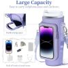 Water Bottle Carrier with Touchscreen Phone Pocket – Fits 40oz Tumblers