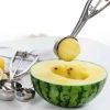 Stainless Steel Ice Cream & Fruit Scoop – Heavy-Duty Ball Spoon for Dessert, Melon, Sorbet & More