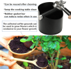PSFC041 Black SUS Coffee Powder Bucket Round Coffee Powder Box Home Coffee Powder Dumping Box 4.5*4.5*3 Inch Coffee Powder Box Walnut Coffee Powder Bu