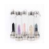 Pure Essence Crystal-Infused Glass Water Bottle – Natural Stone Elixir Bottle for Healing & Wellness