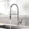 New Kitchen Single Handle pull-out faucet, stainless steel kitchen faucet with pull-out sprayer in Black