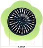 Flower Shaped Kitchen Sink Strainer Floor Drainer Bathtub Cover Drain Tub Stopper Strainers for Floor Laundry Bathroom 4.5inch Diameter