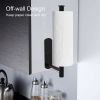 Adhesive Stainless Steel Paper Towel Holder – Under Cabinet or Wall Mount for Kitchen & Bathroom