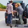 Foldable Jumbo Shopping Cart with Swivel Wheels and Dual Storage Baskets