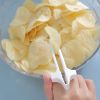 Finger Chopsticks Snack Tool with Ring Holder and Case, Fun Hands-Free Eating Assistant Keeps Fingers Clean