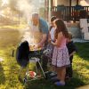 Charcoal Grill with Wheels for Outdoor Party Camping Picnic