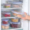Airtight Plastic Storage Bowls – Microwave & Fridge Safe Food Containers (Set of 1 or 4)
