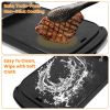 2 In 1 1300W Electric Hot Pot with Grill Smokeless Non-Stick Korean BBQ Grill Shabu Shabu Hot Pot with 5 Firepower Levels for 2-6 People