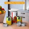 One-click automatic electric can opener + Manual Cork opener set, electric can opener for arthritis and the elderly - easy to use, smooth edges