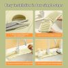 2Pcs Kitchen Sink Splash Guard - Silicone Faucet Handle Drip Catcher Tray Behind Faucet