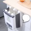 Collapsible Wall-Mounted Kitchen Trash Can – Hanging Plastic Garbage Bin for Cabinet Doors