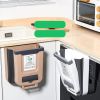 Collapsible Wall-Mounted Kitchen Trash Can – Hanging Plastic Garbage Bin for Cabinet Doors