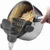 Clip-On Silicone Pot Strainer – Adjustable Pasta and Food Strainer for Pots, Pans & Bowls