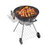 Charcoal Grill with Wheels for Outdoor Party Camping Picnic