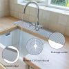 Plus Size Silicone Sink Splash Guard & Faucet Drying Mat – Anti-Slip Kitchen Counter Protector for Water Spills