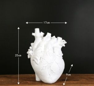 Nordic Style Sculptural Flower Vase, Artistic Shape Ceramic Plant Pot for Desktop Home Décor and Gift Display (Option: White-Big)