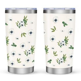 20oz Car Travel Cup with Lid, Reusable Drink Tumbler for Hot & Cold Beverages (Option: Style35)