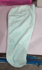 Women’s Hair Dryer Cap Towel, Absorbent Quick-Dry Hair Wrap for Reducing Frizz and Heat Damage After Shower (Option: Lake Blue65)