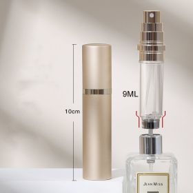 Refillable Travel Perfume Atomizer Spray Bottle for Portable Fragrance Storage and Sampling (Option: 9ML Gold)